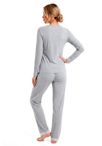 Elegancka piżama z długimi spodniami - Megi long Donna