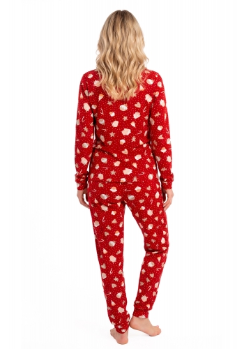 Piżama świąteczna z długimi spodniami - Cookie long Donna