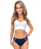 Brazyliany damskie koronkowe - 110 granatowe