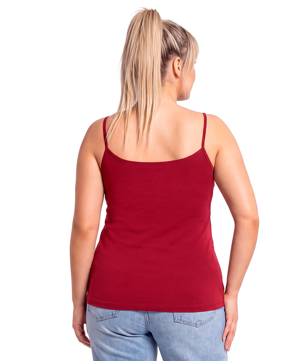 Podkoszulek plus size bawełniany z koronką - 106 melanżowy plus size